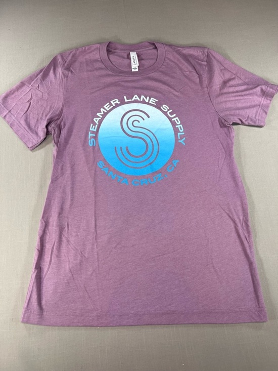 Tops - Steamer Lane Supply Santa Cruz CA Women’s M Mauve Graphic Tee Bella Canvas Surf